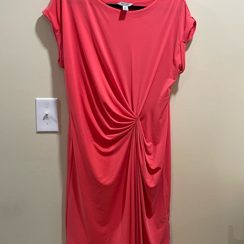 Elegant Coral Dress